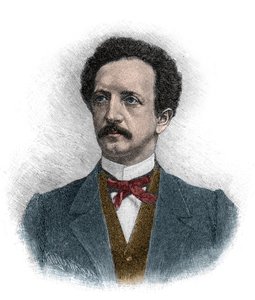 Portrett av Ferdinand Johann Gottlieb Lassalle (1825-1864), en tysk jurist, filosof og sosialistisk politisk aktivist - gravering av Unknown artist