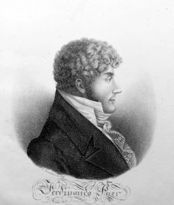 Portrait of Ferdinando Paer.Italian composer (1771 to 1839). av Unknown artist