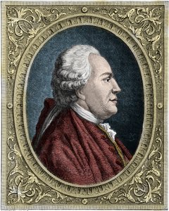 Portrett av Franz-Anton Mesmer (1734-1815) (Frederic Antoine Mesmer - Franz Anton Mesmer) Tysk lege, grunnlegger av teorien om dyremagnetisme (mesmerisme). Fargegravering fra 1800-tallet. av Unknown artist