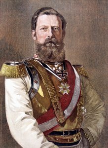 Portrett av Fredrik III (1831-1888), keiser av Tyskland og konge av Preussen. av Unknown artist