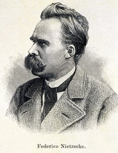 Portrait of Friedrich Nietzsche (1833 - 1900) av Unknown artist