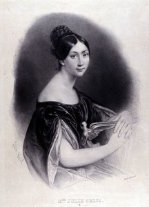 Portrett av GRISI Giulia (Julie) (1811-1869) italiensk sopran. av Unknown artist