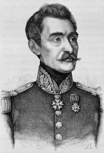 Portrett av general Bréa. Gravering fra slutten av 1800-tallet i «Histoire de France»» av H. Martin. av Unknown artist