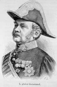 Portrett av general Gortschakoff av Unknown artist