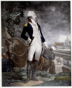 Portrett av general La Fayette (Lafayette av Unknown artist