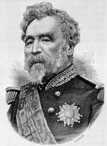 Portrett av general de la Motterouge. Gravering av slutten av 1800-tallet i "Histoire de France"" av H. Martin. av Unknown artist