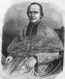 Portrett av Georges Darboy.French Prélate (1813 til 1871). Erkebiskop av Paris, ble han tatt som gissel under kommunen og skutt. av Unknown artist