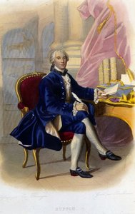 Portrett av Georges Louis Leclerc, greve av Buffon (1707 - 1788), fransk naturforsker og forfatter. I "" Le Plutarque francais"" av Unknown artist