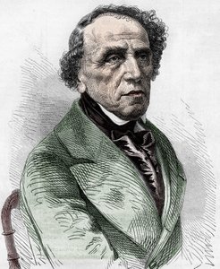 Portrett av Giacomo Meyerbeer (1791-1864), tysk komponist. av Unknown artist