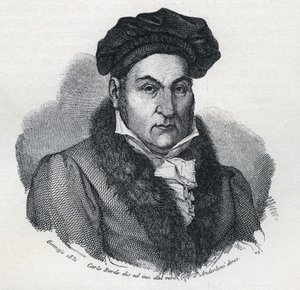 Portrett av Giandomenico (Gian Domenico) Romagnosi (1761-1835), italiensk filosof og advokat av Unknown artist