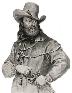 Portrait of Giuseppe Garibaldi (1807-1882), General, Italian patriot and leader av Unknown artist