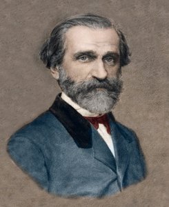 Portrait of Giuseppe Verdi av Unknown artist