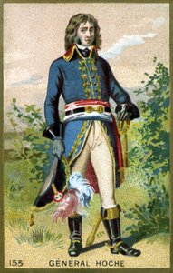 Portrait of Géneral Hoche (1768 - 1797). Chromolithography of the late 19th century. av Unknown artist