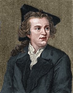 Portrett av Gotthold Ephraim Lessing (1729 - 1781) tysk forfatter og dramatiker. av Unknown artist