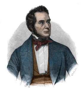 Portrett av Heinrich Wilhelm August Freiherr von Gagern (1799-1880), statsmann som argumenterte for foreningen av Tyskland - Portrett av Heinrich Wilhelm August von Gagern (1799-1880) av Unknown artist