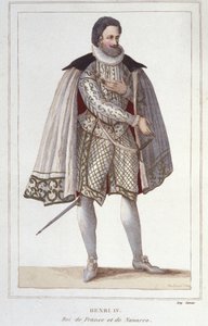 Portrett av Henry IV (1553-1610), konge av Frankrike, gravering av 1830 av Unknown artist