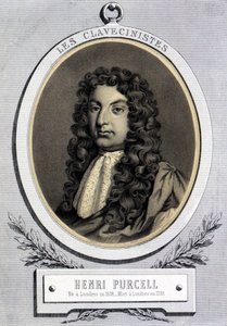 Portrett av Henry Purcell (1659 - 1695), britisk komponist. av Unknown artist