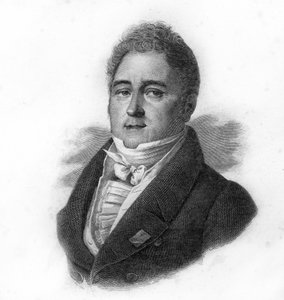Portrett av Jacques Laffitte (1767-1844), fransk bankmann og politiker, gravering fra 1800-tallet av Unknown artist