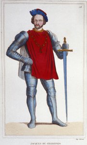 Portrett av Jacques de Chabannes Lord of LA PALICE. Marskalk av Frankrike 1470-1525. av Unknown artist