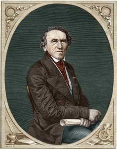 Portrett av Jakob Liebmann Meyerbeer (1791-1864), tysk komponist. av Unknown artist