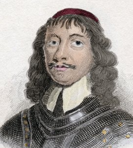 Portrett av James Graham (1612-1650) 5. jarl og 1. markis av Montrose, skotsk adel og militær. av Unknown artist