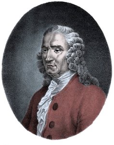 Portrett av Jean-Philippe (Jean Philippe) Rameau (1683-1764), fransk komponist. av Unknown artist