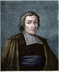 Portrait of Jean Baptiste De La Salle (Jean-Baptiste) (1651-1719) French religious, founder of the congregation of the brothers of the Christian Schools. Engraving of the 19th century. av Unknown artist