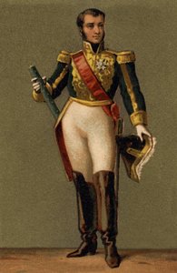 Portrait of Jean Lannes, Duke of Montebello (1769 - 1809) Marshal of France. Chromolithography of the 19th century. av Unknown artist