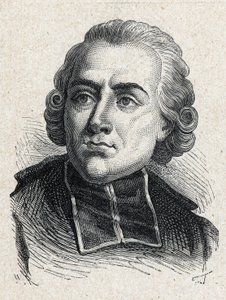 Portrett av Jean Sibrake (Jean-Sibrakes) (eller Siffrein) abbe Maury (1746-1817), fransk kardinal og arkevek i Paris, medlem av Academy francaise - Gravering av 1889 av Unknown artist
