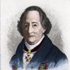 Portrett av Johan Wolfgang Goethe (1749 - 1832), tysk forfatter av Unknown artist