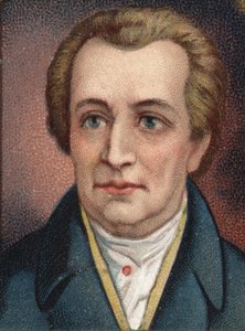 Portrett av Johann Wolfgang Goethe (1749 - 1832), tysk forfatter. av Unknown artist