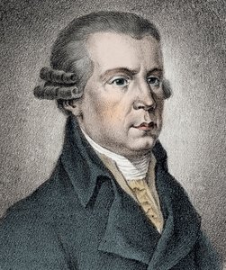 Portrait of Johann Georg Albrechtsberger (1736-1809) Austrian musician - av Unknown artist