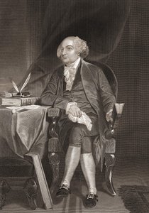 Portrait of John Adams (1735-1826), American statesman and second President of the United States. Engraving of the 19th century av Unknown artist
