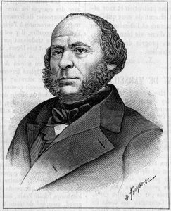 Portrett av John Ericsson (1803-1889), amerikansk ingeniør og oppfinner av svensk opprinnelse. Gravering i "" Nature: gjennomgang av vitenskapene og deres anvendelser på kunst og industri "" av 27. april 1889. av Unknown artist