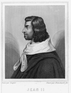 Portrett av Johannes II den gode (1319 - 1364), konge av Frankrike - i "Histoire des Français"" av Lavallée, gravering, sd. av Unknown artist