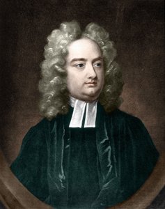 Portrett av Jonathan Swift. Irsk forfatter (1667 til 1745). av Unknown artist