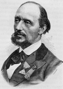 Portrett av Jules Bergeret (1839 - 1905). Gravering av slutten av 1800-tallet i "Histoire de France"" av H. Martin. av Unknown artist