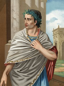 Portrett av Julius Caesar på latin Caius Julius Caesar statsmann og romersk general (Roma, v. 101 til Id., 44 f.Kr.). Barcelona 1877. av Unknown artist