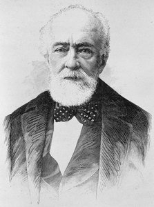 Portrett av Lajos Kossuth (1802 - 1894). Gravering av slutten av 1800-tallet i "Histoire de France"" av H. Martin. av Unknown artist