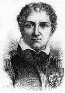 Portrett av Laurent Gouvion Saint Cyr (1764 - 1830). Gravering av slutten av 1800-tallet i "Histoire de France"" av H. Martin. av Unknown artist