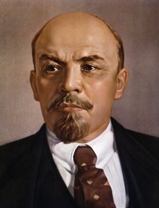 Portrett av Lenin. Anonymt maleri, sd. 20. århundre. av Unknown Artist