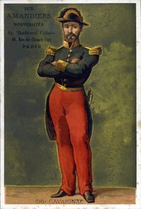Portrett av Louis-Eugène Cavaignac (1802 - 1857), fransk general og politiker. Kromolitografi fra slutten av 1800-tallet. av Unknown artist