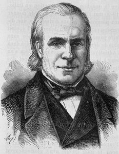 Portrett av Louis Antoine Garnier-Pages (Garnier Pages) (1803 - 1878). Gravering av slutten av 1800-tallet i "Histoire de France"" av H. Martin. av Unknown artist
