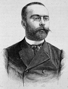 Portrett av Louis Barthou (1862 - 1934). Gravering av slutten av 1800-tallet i "Histoire de France"" av H. Martin. av Unknown artist