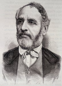 Portrett av Louis Charles Delescluze, fransk journalist og politiker (1809-1871) av Unknown artist