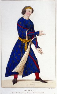 Portrett av Louis II Bèque eller Fainéant (846 - 879). av Unknown artist