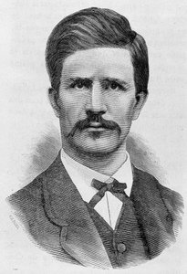 Portrett av Louis Rossel (1844 - 1871). Gravering av slutten av 1800-tallet i "Histoire de France"" av H. Martin. av Unknown artist