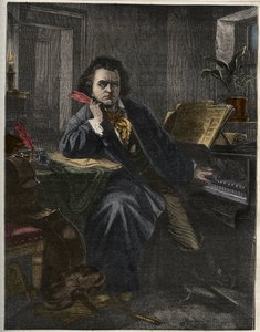Portrait of Ludwig van Beethoven (1770-1827), German composer and pianist av Unknown artist