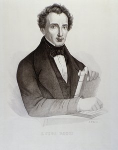 Portrett av Luigi Ricci (gravering av Unknown artist