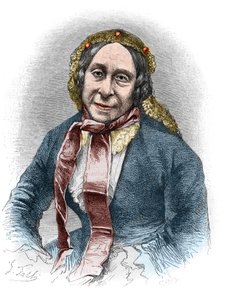 Portrett av Madame Desbordes Valmore (Marceline Felicite Josephine Desbordes-Valmore av Unknown artist